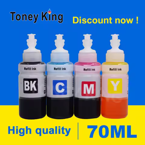 Toney King 70ML Printer Ink Refill Kit Replacement For Epson EcoTank L1300 L850 L3050 L3060 L3070 L3