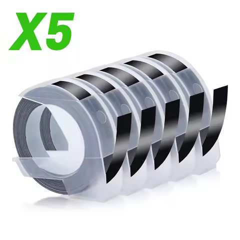 3D Embossing Label Plastic Sticker Compatible Dymo Label Marker Typewriter Dymo Label Printer 12965 