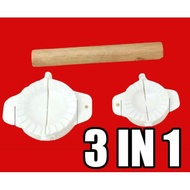 Acuan Karipap Mini Curry Puff Maker Dumpling Maker Rolling Pin 3 in 1