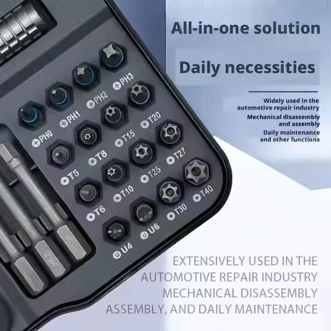 66 in 1 Precision Magnetic Ratchet Screwdriver Set Electronics Fix T-handle Magnetizer Bicycle & Fur