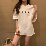 Korean เสื้อ NARMI -Oversize- ลายเรียบสวย สไตล์เกาหลีน่ารัก เสื้อยืดนิ่ม แขนสั้นแฟชั่น เนื้อผ้าดี M9