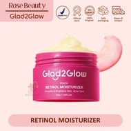 Glad2glow Peach Retinol Moisturizer With Mixed Content Of Brightening Facial Retinol & HPR To Help F