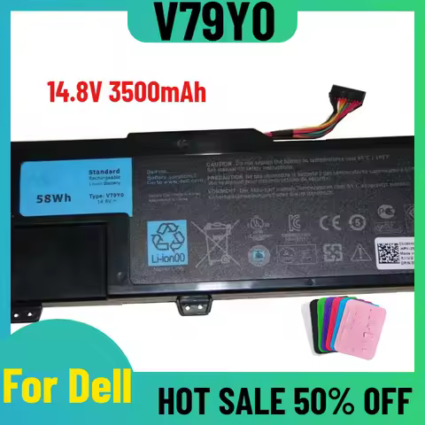 14.8V 3500mAh for Dell V79Y0 P24G XPS 14Z 15ZL511X 1569 Laptops Battery