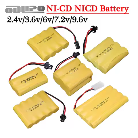 NI-CD NiCD Battery AA 700mah 1000mah 2.4V 3.6V 4.8V 6V 7.2V 9.6V Nicd Rechargeable Battery With SM P