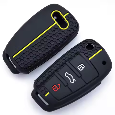 Silicone Key Case Cover Shell for Audi A4 B7 A6 C6 4f 8v A3 8p A1 A3 Accessories Auto Remote Key Hol