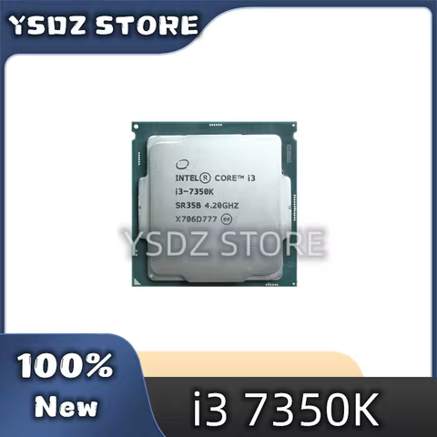1PCS/LOT used perfect test Core i3-7350K i3 7350K 4.2 GHz Dual-Core Quad-Thread CPU Processor 4M 60W