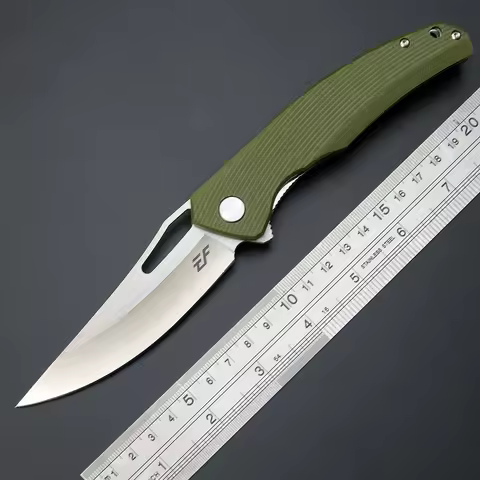 Eafengrow EF232 Folding Knife D2 Steel Blade G10 Handle for Outdoor Pocket Knife EDC Tool Hiking Hun