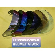 HELMET VISOR/VISOR HELMET/TOPI VISOR LTD INDEX SWAN/KHI HELMET/CRUISER[SILVER/TINTED/DARK BLACK/CLEA