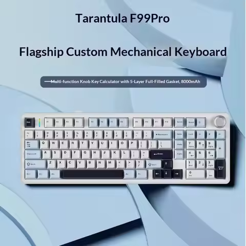New Aula F99 Pro Tri-Mode Silent 98-Key Layoutwireless Bluetooth Office And Gaming E-Sports Use Cust