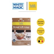 White Magic NoStik Bread Lift Liner 23cm Reusable Non Stick Silicone Mat for Dutch Oven Sourdough V2