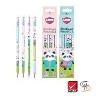 Master Art Pencil Black Fancy HB NO.4 12 Pencils