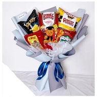 Snacks bouquet local snacks with Graduation bear