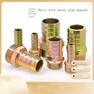 Iron Plated Color Outer Wire Straight Through Pagoda Pipe Joint Water Pipe Hose Skin Nozzle Joint 1 
