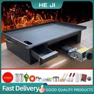 Duty Heavy HEJI Gas Type Business Burger With Stove Stainless Steel Griddle For Burger（Lpg） （Lpg