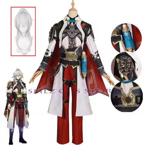High Quality Jing Yuan Cosplay Game Honkai Star Rail Costume Wig Jingyuan Uniform Set Halloween Carn