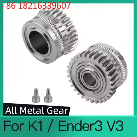 K1 / End3 V3 Metal Gear For Creality K1C/K1/K1 Max Filament Extruder Gear CFS Gear Extrusion Wheel f