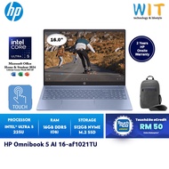 HP Omnibook 5 AI 16-af1021TU /af1022TU (Intel Core Ultra 5 225U/16GB RAM/512GB SSD/16''WUXGA TOUCH/O