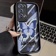 For OPPO Reno 6 4g Reno 6 5G Reno 6z 5G Reno 6 Pro 5G Reno 6 Pro Plus Case Butterfly Angel Eyes Stepped Cover Shockproof Thicken All Inclusive Protection Cases