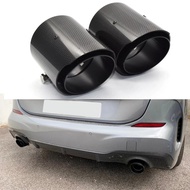 1 PCS Carbon Fiber Exhaust Tips For BMW M135i M235i M140i M240i M335i M340i M435i Direct Plug ID 60m