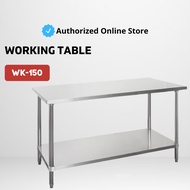 Stainless Kitchen TABLE/STAINLESS STEEL Kitchen TABLE/STAINLESS Kitchen TABLE/WORKING TABLE Wk150 KNOCK DOWN