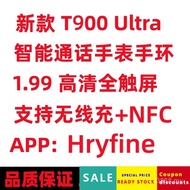 2025 Fashion Sports New Smart Watch T900 Ultra hryfine Bluetooth Call Bracelet NFC Wireless Charging