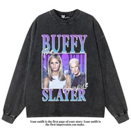 VEGA88 *buffy the vampire slayer* longsleeve oversized t-shirt | Oversized t-shirt | Washed T-SHIRT 