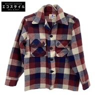 A Bathing Ape 90 年代格紋 CPO 長袖襯衫，S 碼 [二手]