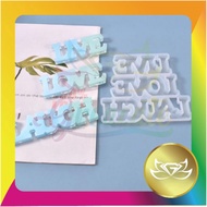 [Greacate] English Words Letter Silicone Resin Mold