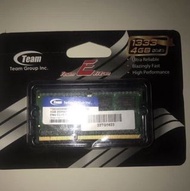 全新Team Notebook 4GB DDR3 1333MHz 1.5V