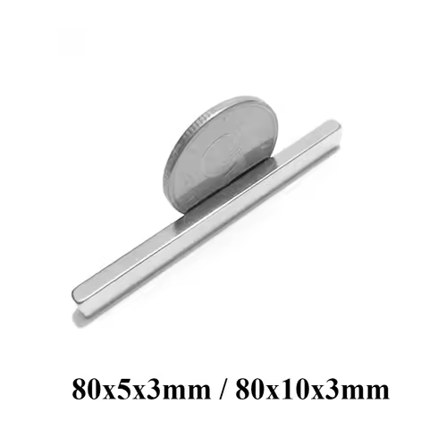 80x5x3mm Long Block Strong Magnet For Home Refrigerators, Offices DIY 80*10*3 80x10x3 80*5*3
