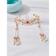 Hanfu Children's Hair Accessories Antique Hair Crown Chinese Style Hairpin Tassel Ancient Princess H