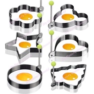 Stainless Steel Fry Egg Ring with Handle / Egg Molds Egg Shaper Egg Ring Pancake Maker with Handle 1