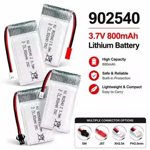 3.7V 800mAh 902540 25C Lithium Polymer High Rate Battery for Syma X5 X5C X5S X5SC X5HW X5HC X5SW M68