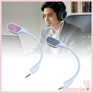 VIC Detachable Microphones Compatible for Cloud III Gaming Headphones Boom Mic