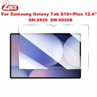 2PCS Tempered Glass for Samsung Galaxy Tab S10 Plus 12.4 Inch SM-X820 2024 S10+ 5G SM-X826B Tablet S