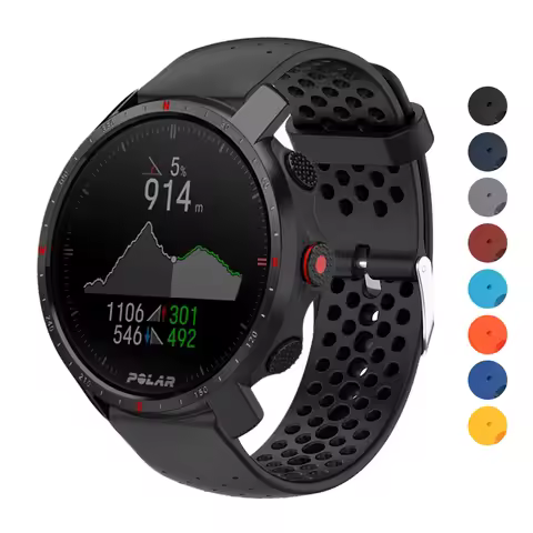 22mm Silicone Watch Strap For POLAR Vantage M3 M2 M/V3 Wristband For POLAR Grit X X2 Pro Titan/IGNIT