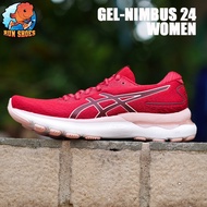 ญ Asics รุ่น GEL Nimbus 24 1012B201 601 สี แดงชมพู FFblast+ ขายแต่ของเเท้เท่านั้น