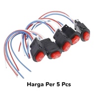TOMBOL 5 Pcs Hazard Switch Motorcycle Hazard Light Button