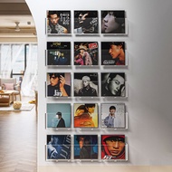 C CD Storage Box Acrylic Wall-Mounted Bookshelf Decoration Transparent Wall Album Collection Record 