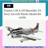 Tamiya 1/48 A-1H Skyraider US Navy Aircraft Plastic Model Kit 61058