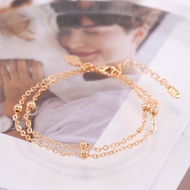 Hyl Jewelry 413B Gelang Stainless Wanita Bangle Bracelet Terbaru Anti Karat Dan Keroncong Lilit Asli