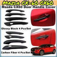 Mazda CX-60 CX60 Carbon Fiber/ Glossy Black Door Handle Cover Trimr