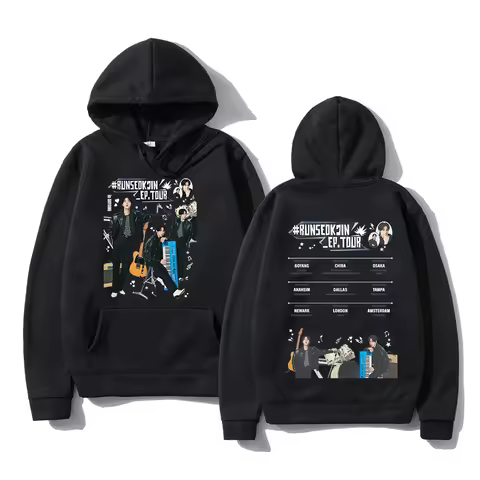 Jin Echo Hoodie Fashion Women New Album Runseokjin EP Tour 2025 Hoodies Unisex Autumn Winter Casual 
