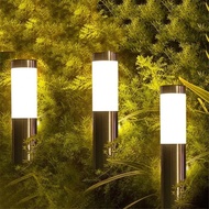 Solar Garden Pathway Lights Outdoor LED Lighting Ground Plug Bollard Light for Patio Gardens Pathway