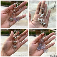 GANTUNGAN Senada Victory Bag Hanger Bagcharm Multipurpose Silver KeychainKeychain Love Model Beautif