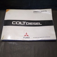 Owner's manual colt diesel owner's book