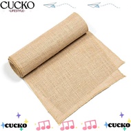 CUCKO Table Runner Wedding Burlap Hessian Natural Jute Burlap Chair Sashes