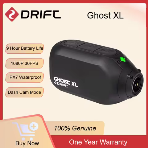 Drift Ghost XL Sport Action Camera 1080P WiFi IPX7 Waterproof 9H Battery Camcord for Motorcycle Helm