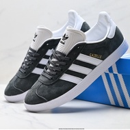 Adidas Gazelle black White Suede Shoes