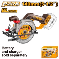 INGCO 20V 5-1/2" CORDLESS CIRCULAR SAW | BRUSHLESS MOTOR | CSLI14021 CSLI1402